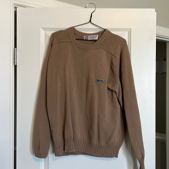 VTG Slazenger Brown knit sweater - Picture 1 of 4